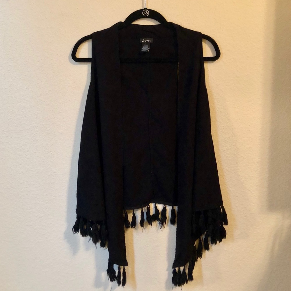 2/$16 Black boho cardigan